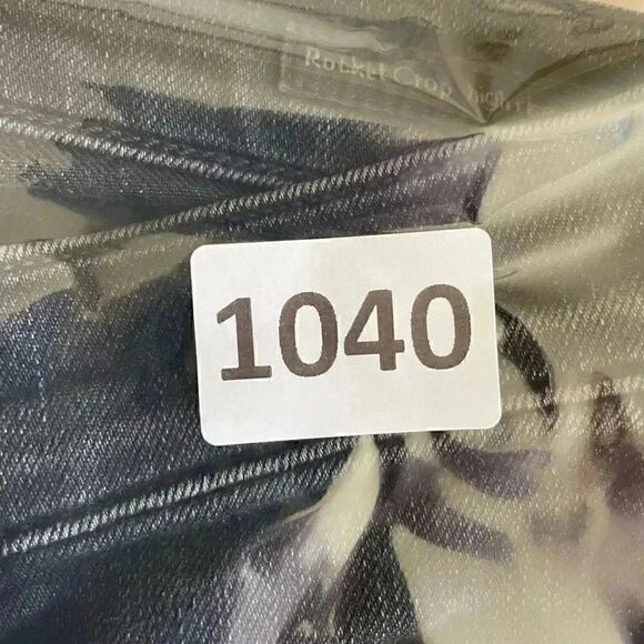 Citizens of Humanity Rocket Crop High Rise Skinny Black Denim Jeans SZ 25 # 1040 - Picture 13 of 14